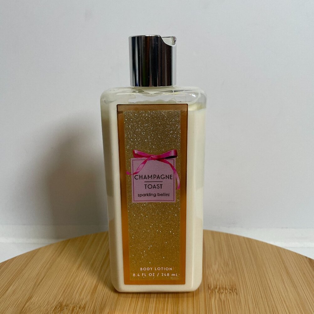 Bath & Body Works Champagne Toast Sparkling Bellini Body Lotion 8.4 oz Shea